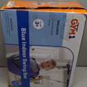 Gym1 Doorway Swing & Pull-Up Bar Gym - Pull-Up Bar Strength Training & Kids Exercise Equipment - Sensory Swing & Rope Ladder Indoor Playset - Indoor Playground for Kids - 2-Piece, Blue