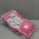 Aurelema Doll Bike Seat with 28 Pcs Stickers Decals Bicycle Basket for Kids Handlebar Streamers Colorful Ribbons Tassel Daisy Bike Bell for Girls Boys Bicycle Accessories Christmas Kids Gift (Pink)