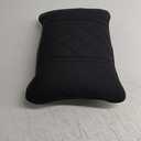 Car seat headrest Leather Car Fit for Seat Rest Cushion Headrest Car Neck Pillow Fit for BMW (Color : Black-01)