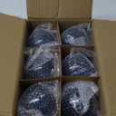 6PCS 3.15-Inch Hand-Blown Glass Hanging Christmas Tree Ornaments Clear Glass Balls for Holiday Dcor Elegant Vintage-Style Hanging Ornament Set for Tree, Garland, or Window(Blue)