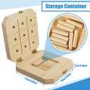 9 Hole Wooden Pegboard for Occupational Therapy Nine Hole Peg Test to Improve Fine Motor Coordination, Finger Dexterity, Concentration and Increase Reactionary Speed