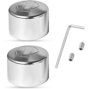 CNC Aluminum Front Axle Nut Covers for Harley Softail, Touring, Road King, Street Glide, Electra Glide, Iron 883, Fat Boy 2002-2024