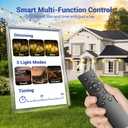 100FT LED Outdoor String Lights with Remote, One Continuous Strand Patio Lights with 35+1 Shatterproof S11 Bulbs, Dimmable 2700K Warm White, Timer & 3 Modes, Low Voltage for Backyard Garden