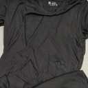 LaClef Women's Casual Mini T-Shirt Dress Short Sleeve Summer Cotton Dresses Size M