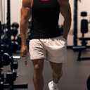 Men's Gym Workout Tank Tops - Soft Lightweight Sleeveless Muscle Shirts for Beach & Athletic Wear (3X-Large, Black-1)