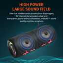 2 in 1 Magnetic Dual Splittable Bluetooth Speaker, IPX6 Waterproof Split Portable Wireless Speaker with 20W Loud Stereo Sound, Bluetooth V5.3, 24H Playtime, Multiple pairing for Home,Outdoor or Travel