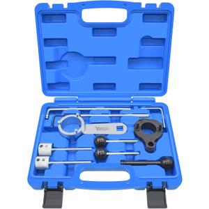 Camshaft Timing Belt Tool Kit, Compatible with VW Audi Tiguan SEAT Skoda Passat Golf 1.6 2.0 TDI Diesel Engine, Replace T10264 T10265 T10060A 3359 T10051 T10490, with Carrying Case & Gloves