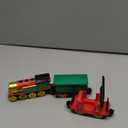 Battery Operated Train for Wooden Track,Christmas Motorized Train Locomotive Set with Magnetic Connection,Lights and Sounds,Wooden Train Accessories for Kids Boys
