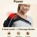 Cordless Red Light Therapy for Shoulder with Vibration Massage, 5000mAh Battery Portable Red Light Therapy with 80 LEDs, 660nm & 2 * 850nm Near Infrared Therapy, 3-in-1 LED Chips