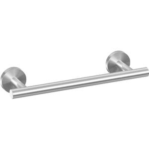 USHOWER Brushed Nickel Hand Towel Bar, 9-Inch Towel Racks for Bathroom Wall-Mounted, SUS304 Stainless Steel Towel Rod (Total Length 11-Inch)