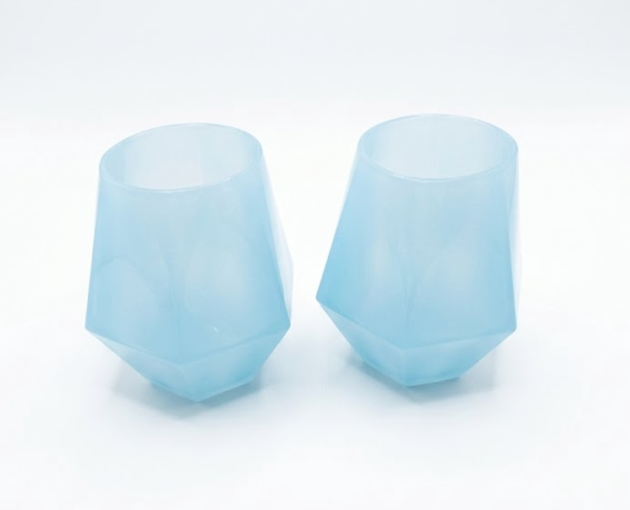 Wine2Go Diamond Silicone Wine Glasses 9oz