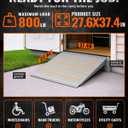 2" to 6" H Rise Adjustable Door Threshold Ramp for Elderly Wheelchairs