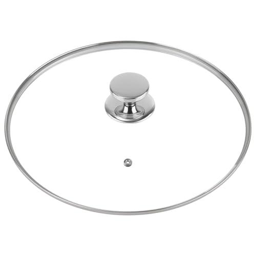 10.5 Inch Pan Lid for Frying Pan, Skillet, 4mm Clear Tempered Glass, Compatible with Dishwasher and Ovens