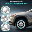 New Single 17 Inch 17x7 Inch 17" Premium Aluminum Alloy Wheel Rims Fit for Jeep Cherokee 2014 2015 2016 2017 2018, OEM Design Replacement Rim, ALY09130U20N, Silver