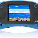 Hades RS-8D Kids Handheld Retro Game Console Built-in 260 Classic Games TV Video Games with 8 Bit Classic Games for Children (Light Blue)