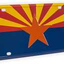 Pickwicks Arizona State Flag License Plate – Embossed Aluminum 6”x12” Metal Tag – Grand Canyon State Car Plate for Trucks, SUVs & RVs – Fade-Resistant & Weatherproof (Arizona)