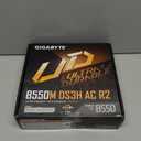 GIGABYTE B550M DS3H AC R2 AMD AM4 mATX Motherboard, Supports Ryzen 5000/4000/3000 Series Processors, DDR4, 5+3 Power Phase, 2X M.2, PCIe 4.0, WIFI5, GbE LAN, PCIe EZ-Latch, WiFi EZ Plug, RGB Fusion