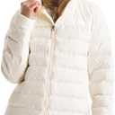THE NORTH FACE Women's Aconcagua 3 Jacket | Wind Resistant, Water Repellent, 600 Fill Waterfowl Down Insulation (Medium, White Dune)
