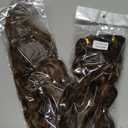 6PCS Clip In Hair Extensions-LONAI 24" Black Brown with Highlight Hair Long Mermaid Waves Synthetic Clip On Hairpiece For Women