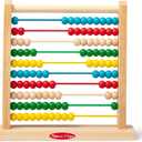 Melissa & Doug Abacus Classic Wooden Toy with 100 Beads - Preschool Learning Activities and Math Games for Kids, Homeschool Essentials for Ages 3+