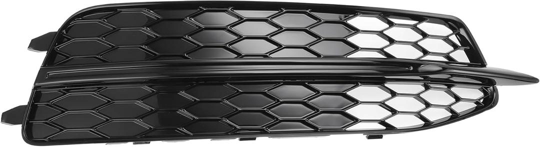 1pc Fog Light Grill for Audi A6 C7 2011-2014 Durable ABS Black Front Right Front Lower Bumper Fog Light Cover Inserts