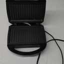 MONXOOK Electric Panini Press, 750W Sandwich Press, Non-Stick Coated Plates 8.46INx4.92IN, Panini Press Sandwich Maker with Indicator Lights, Cool Touch Handle, Black