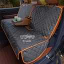 iBuddy Dog Car Seat Cover for Back Seat of Trucks Ford F150/F250/Chevrolet Silverado/GMC/Ram 1500 Waterproof Truck Back Seat Cover for Kids Without Smell Heavy Duty and Nonslip Bench Seat Protector (BLACK) (60"W x 50"L)