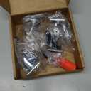 4 Pack Swivel Caster Wheels for Furniture, 2 Inch Heavy Duty Castor Wheels, Crystal Clear Polyurethane Rolling Castors with 360 Degree Plate for Cabinet,Ottoman,Bench (Not for Chair Legs)