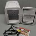 CROWNFUL Mini Fridge, 4 Liter/6 Can Portable Cooler and Warmer Personal Refrigerator for Skin Care, Cosmetics, Beverage, Food,Great for Bedroom, Office, Car, Dorm, ETL Listed (White)