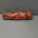 Ivydale 2 PCS Artificial Fall Hanging Flowers Fake Plants Outdoor,Silk Morning Glory Faux Flowers with Eucalyptus Leaves,UV Resistant Realistic Mums Plants for Home Garden Decor (Orange)