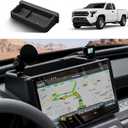 Dashboard Behind Screen (14-Inch) Storage Box for 2026 2025 2024 Toyota Tacoma & 2025 2026 4Runner Accessories, Center Console Organizer Tray with Anti-Slid Silicone Pad (14 Inch Screen only)