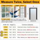 Frosted Glass Window Privacy Film Decorative, Bathroom Window Privacy Film for Glass Windows Cover, Static Cling, Removable, Reusable, Anti-UV, Anti-Glare, Heat Blocking, 17.5 by 78.74 inch (White)