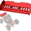 Metal Tail Wing Rear Spoiler Upgrade Parts Compatible with Hyper Go H14BM H16BM MJX 14209 14210 16207 16208 16209 16210 H16 M162 1/14 1/16 RC Car (Red)