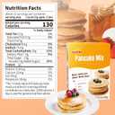 SUKIMI Pancake and Waffle Mix 400g, Light and Airy Moist Pancake Mix, Low Carb Pancake Mix, Golden Pancakes for Breakfast or Snack, Easy Homemade Treats (EXP 09/26/26)