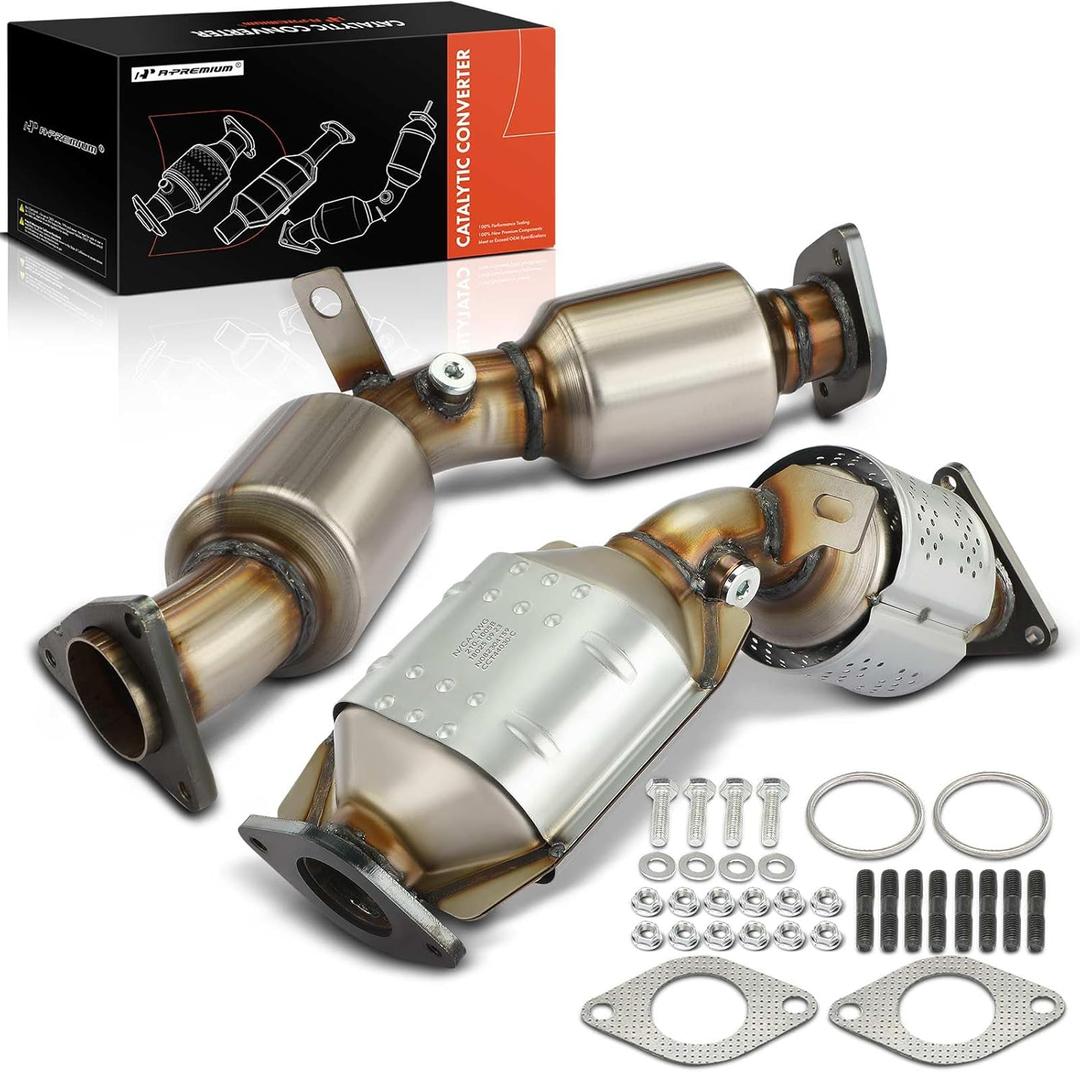A-Premium Left and Right 2-PC Catalytic Converter Kit Direct-Fit Compatible with Infiniti Q50, G35, G37, QX50, Q60, M35, M37, QX70, Q70, Q70L, FX35, FX37, Q40, EX35, EX37 & Nissan 370Z, EPA Compliant