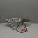 2.5L Small Stainless Steel Oil Strainer Pot With Fry Basket, Deep Fryer with Lid, Oil Filter Pot,Stove Top Deep Fryer With Basket For Cooking Chicken Wings, Seafood