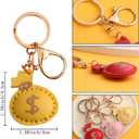 2 x Money Bag Keychain, Hand-Sewn Bag Charms for Tote Bags Purse Handbags PU Bag Accessories