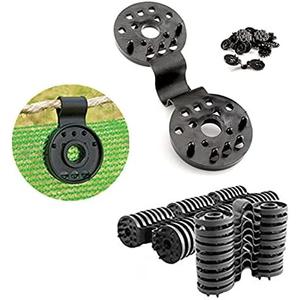 Shade Net Clip - Shade Cloth Plastic Clips Garden Tools Accessories Grommets Fabric Sunshade UV Resistant for Net, Mesh, Cover, Sunblock in Garden Backyard Greenhouse, Black (100PCS)