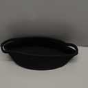 Pro Goleem Small Woven Basket with Gift Bags and Ribbons Durable Baskets for Gifts Empty Small Rope Basket for Storage 12"X 8" X 5" Baby Toy Basket with Handles, Black