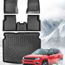 All Weather Floor Mats & Cargo Liner for Jeep Compass 2017-2025 (2017 New Body Only),Custom Fit Full Set Heavy Duty Trunk Mats for Jeep Compass Accessories 2017 2018 2019 2020 2021 2022 2023 2024 2025