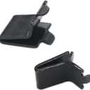 Adjustable Steel Pilaster Shelf Clip Support, Shelving Bracket Clips for Metal and Wood Shelves (20, Black)