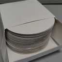 40 PCS Cake Boards 6 inch Round Cake Cardboard Rounds White Cake Board, Cake Circles Round Base Food-Grade Cardboard Cake Plate for Cakes Christmas Bread Desserts (Thin and Strong)