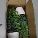 FAVOWREATH 2 Pack Fake Plants Ceramic Mini Artificial Greenery Potted Plants for Home Decor Office Decor Room Decor Farmhouse Decor Indoor Table Bathroom Decor