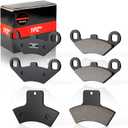 1PZ ST5-R1B Front and Rear Brake Pads Replacement for Polaris Scrambler 500 400 Trail Boss 325 330 Sportsman 500 400 335 Magnum 325 500 Trail Blazer 400 250 Xplorer 250