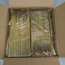 160 Silverware Set - Disposable Flatware - 80 Plastic Forks, 40 Plastic Spoons, 40 Cutlery Knives - Heavy Duty for Party Bulk Pack (Gold)