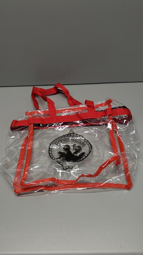 Zipper Closure, Long Shoulder Strap, Fabric Trimming , Transparent Bag Pack of 3