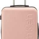 Calvin Klein Women's Hard Side Upright Luggage Spinner Light Weight Suitcase, Mellow Rose, Medium