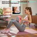 Music Boxing Punching Machine for Adults, Taekwondo Kick Pad Training Machine with LED Electronic Bluetooth Music &Counter9 Modes & 9 Speeds Martial Arts Training Equipment & Taekwondo Sparring Gear (Moderate-pink)