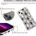 Pink White Black Christmas Trees Case Compatible with iPhone 15, Winter Christmas Cartoon Case for iPhone 15, Cool TPU Bumper Phone Case Cover