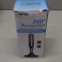 HIDB TV Antenna for Smart TV Indoor, Digital Indoor HD Antennas with Strong Magnetic Base, Easy Installation, Long Range Reception for Local Channels 4K 1080P, 10ft Long Cables (Black)